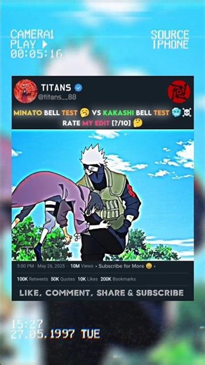 KAKASHI'S TRAINING IS SHOCKABLE 🤯☠️🌀...