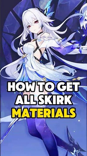 Genshin 5.7 Skirk materials GUIDE! How to upgrade her&weapon to Lv.90? #genshinimpact #lootbar