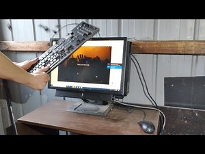 Angry Office Man Destroys Dell All-In-One Computer