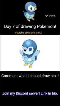 Day 7! Drawing Piplup.