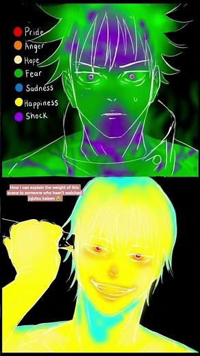 😭 The Emotion Heat Map Of This JJK Scene Will DESTROY You 💔 | Jujutsu Kaisen #Shorts