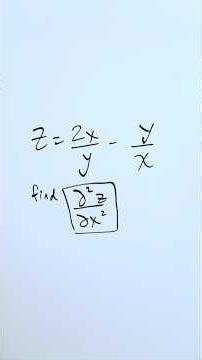 Find Second Partial Derivative (of x)