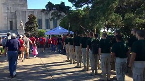 Louisiana National Guard Youth Challenge Program Cadets from the Carville campus join service members, veterans, Blue Star Mothers and area citizens to honor our nation's fallen at the Louisiana State Capitol. #MemorialDay #HonorThem | Louisiana National Guard