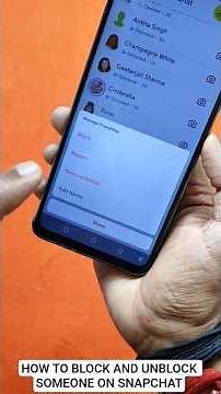 HOW TO BLOCK AND UNBLOCK SOMEONE ON SNAPCHAT