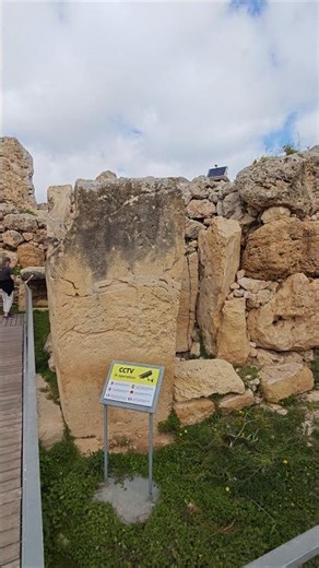 Ġgantija megalithic temple complex in Gozo, Malta