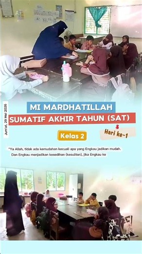 Sumatif Akhir Tahun (SAT) kelas 2 , MI MARDHATILLAH