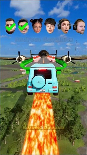 🚘 iRaphahell vs xSlayder vs Selly vs Sky vs Bisoi vs Brake Test🔥😅#shorts #beamngdrive