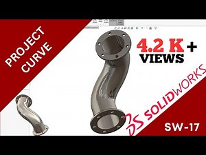 How to use project curve in solidworks