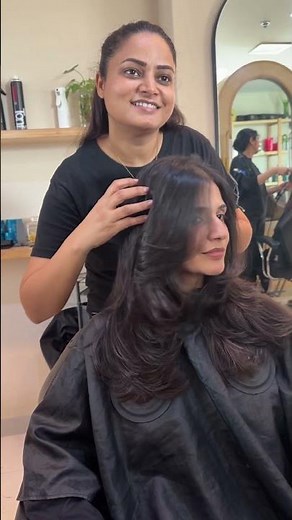 Medium Length Layers Haircut | Soft & Voluminous Hair Transformation