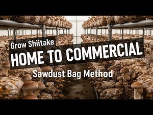 Shiitake Mushroom indoor Cultivation at home || Commercial Farming & marketing of Lentinus edodes