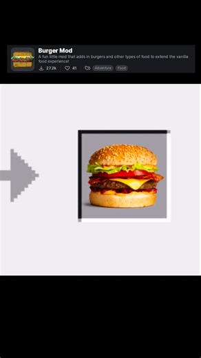 craft 144! ( Burger 💀) #minecraft