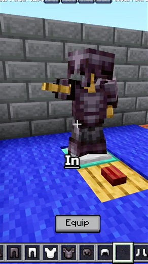 How to Build a Secret Swappable Armor Stand in Minecraft! 🤯#minecraft #shorts