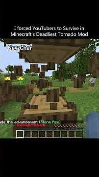The Start of my $100 Minecraft Tornado Challenge #minecraft #tornado