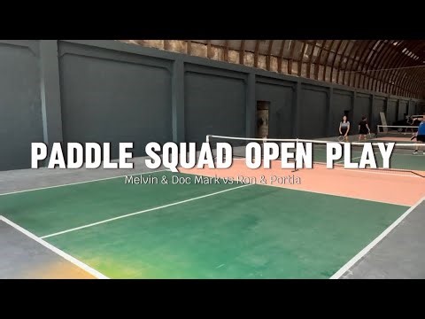 Paddle Squad Open Play Pickleball | Melvin & Doc Mark vs Ron & Portia