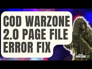 How To Fix COD Warzone 2.0 Page File Error | Out Of Memory Error [Updated 2024]