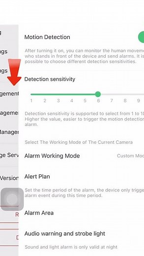 Battery Camera DF220 turn off the audible alarm and light alarm