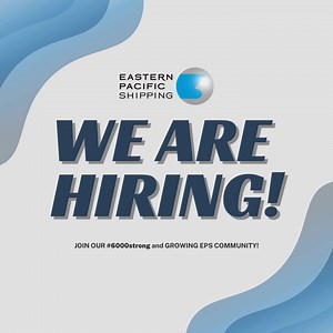 Eastern Pacific Shipping is STILL HIRING this holiday season! For BULK, CONTAINER & CAR CARRIERS: MASTER, C/O, C/E, 2/E, A/B, O/S, & OLR For LPG: MASTER, C/O, C/E, 2/E, A/B, O/S, & OLR For ALL FLEET: 2AE, 3AE, G/E, & ELECTRICIAN NOTE: Preferably with US VISA Apply using our application form: https://forms.gle/JL4reHwadXGkDYRu9 Send your CV/Resume: eps-rtd@trans-global.com.ph Contact our Recruiters: 2/O Romel: 0917 595 7127 Joyce: 0917 716 3135 We are open for walk-ins: Electra House, 2nd Floor, 