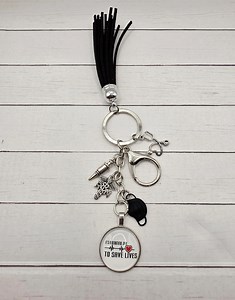 Silver Nurse/medical Keychain - Etsy