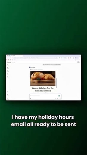Holiday hours confusion costs small businesses sales every year. Customers show up to closed doors, or worse — they go to your competitor who clearly communicated their schedule. 🎄 You can create a complete holiday hours email — text, design, and visuals — in just minutes instead of hours with SiteGround AI Studio. Keep your customers informed and your revenue flowing this holiday season. No design skills needed. No template hunting. Just bringing your ideas to life. ✨ ✅ Describe what you need 