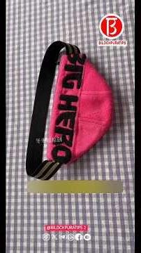 Make a double-layered fanny pack from a hat