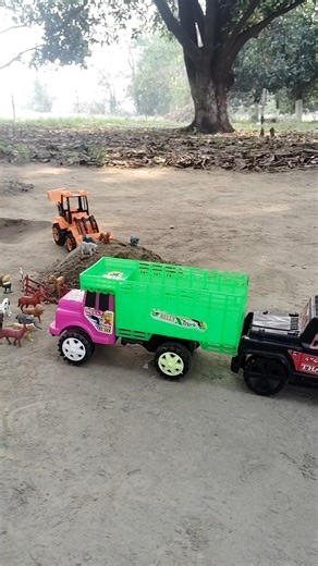 JCB vs Truck: The Most Epic Pushing Disaster! 😱🚛🚜 #Raj Toy Tv