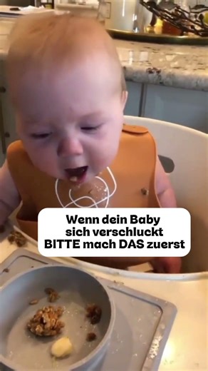 Wenn dein Baby sich verschluckt – mach DAS zuerst