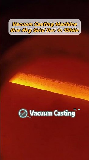 Vacuum Gold Ingot Casting | 4kg Mirror-Finish Gold Bar in 15 Minutes