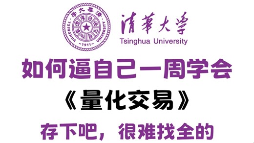 【全300集】B站最用心最干货的Python量化交易零基础教程，2025年最新版本，手把手教学，7天搞定量化交易，如果你还学会我退出IT界！