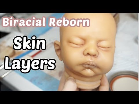 Biracial Reborn Painting | Skin Layers & Building Color | Melissa Ferrante