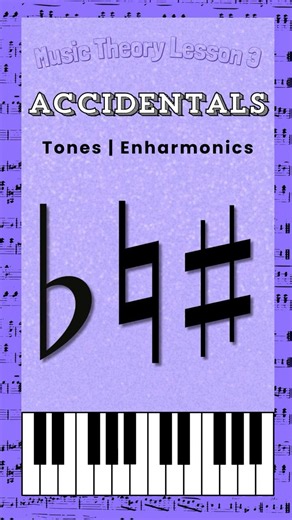 Music Theory Lesson 3 for Beginners | Accidentals, Semitones, Whole Tones and Enharmonic Equivalents