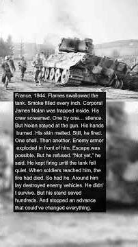 1 Burning Tank Gunner Kept Firing Until His Last Breath | Military History Talks