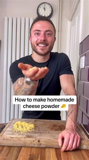 How to make cheese powder in minutes (not hours) without a dehydrator 🧀 #maxskitchenhacks #mealswithmax #cheese #cheesepowder #foodhack
