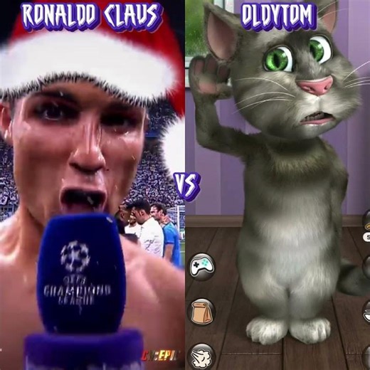 Ronaldo Claus Vs OldyTom Who Is Best ? 😭🤞🤣 #Shorts