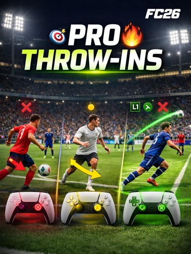 Be honest… how do you take throw‑ins in FC 26: like a noob, casual or full pro? 😂⚽ In this FC 26 tutorial, we break down 3 different throw‑in styles: Noob, Casual and Pro. 🎮 The noob player just throws the ball straight to the nearest teammate and often gives it away instantly. 😅 The casual player looks around a bit more, using slightly better angles and sometimes finding a safer option. 📉 The pro player uses throw‑ins like mini set‑pieces, creating space, switching sides and starting real a