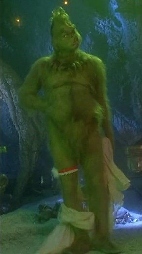 jim carrey shows it all in THE GRINCH.