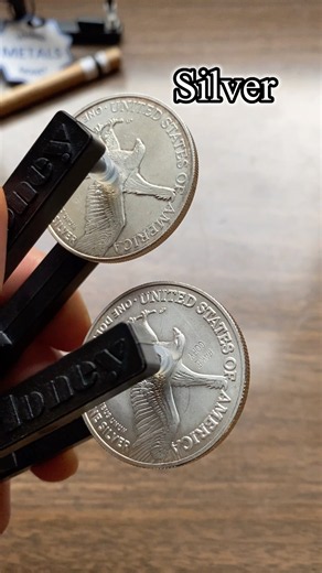 Type 2 Silver Eagle vs Copper Replica - ping test