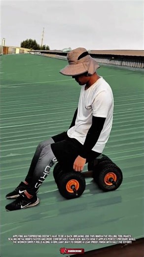 Smart Rolling Waterproofing Application Tool for Metal Roofs