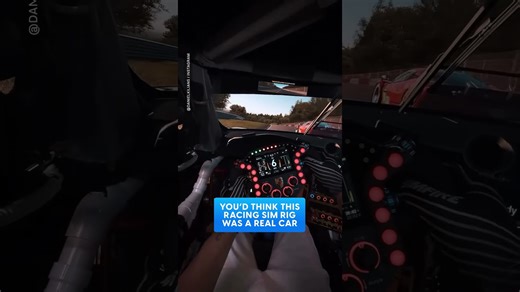 Racing sim rig looks and feels like a real car