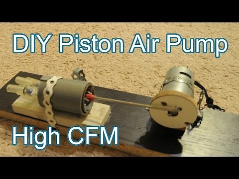 How to Make Motorized Piston Air Pump at Home (Original Video)