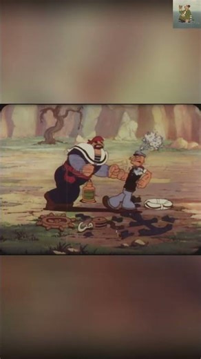 Popeye vs. Bluto: The EPIC Spinach Power Battle! #shorts