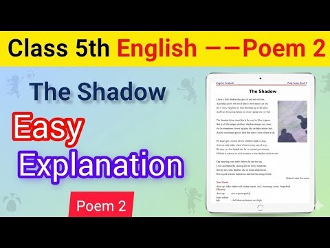 The Shadow Class 5th English Examination || Jkbose Class 5th English Poem 2 Easy EXPLINATION ||