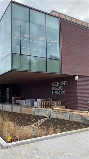 Belmont Public Library prepares for its opening day