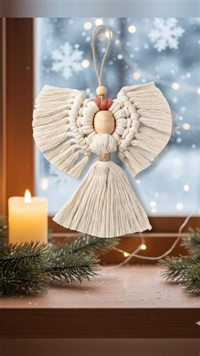 Handcrafted Macramé Angel | Boho Home Decor & Gift Idea#diy#christmas#gift#decoration#handmade#love