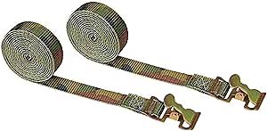 US Cargo Control 1 Inch x 8 Foot Camo Action Spring Buckle Strap 2 Pack