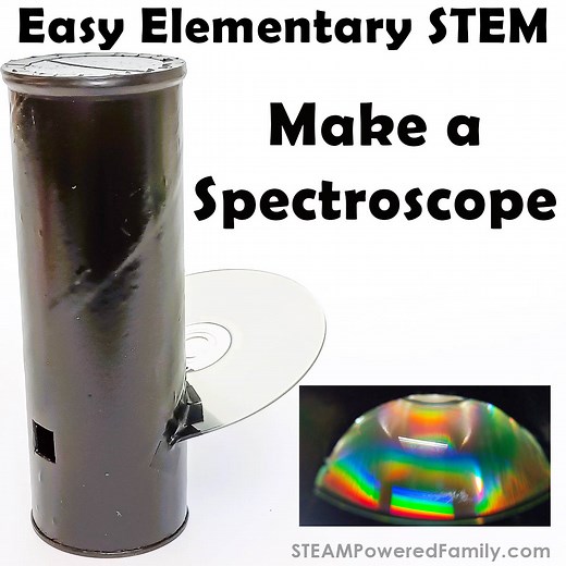 Spectroscope Rainbow Science Experiment for Kids
