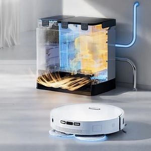 [Hot Item] Aspirateur robot intelligent à haute vitesse avec serpillère rotative WiFi Tuya