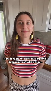 876K views · 4.6K reactions | This if of course an exaggeration and NOT how I actually respond to people. But I am meaning to show how it feels for me as an autistic person to engage in small talk and constantly feel like I need to “put on a show” to give people the “correct” response. And to also demonstrate the often, “weirded out” or confused reactions I get from people when I actually try to unmask and engage authentically. #autistic | Ashralouisa | Facebook