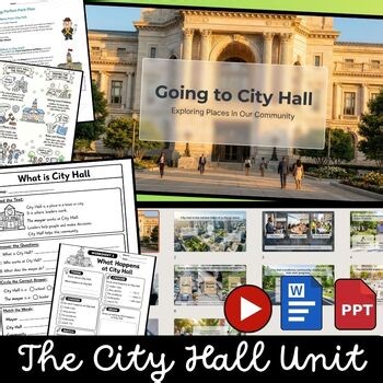 City Hall Activities Worksheets Community Helpers Government Reading K–3