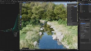 Antoine Bagattini showcased an awesome river generator set up with Geometry Nodes and BagaPie. Check it out: https://80.lv/articles/this-gorgeous-river-generator-can-make-any-blender-scene-better | 80 Level