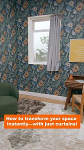 Designer tip: floor-length curtains instantly elevate any space. One simple swap transforms ordinary rooms into showstoppers with The Home Depot #ad Get inspired: bit.ly/3IakvbX | Tastemade Home
